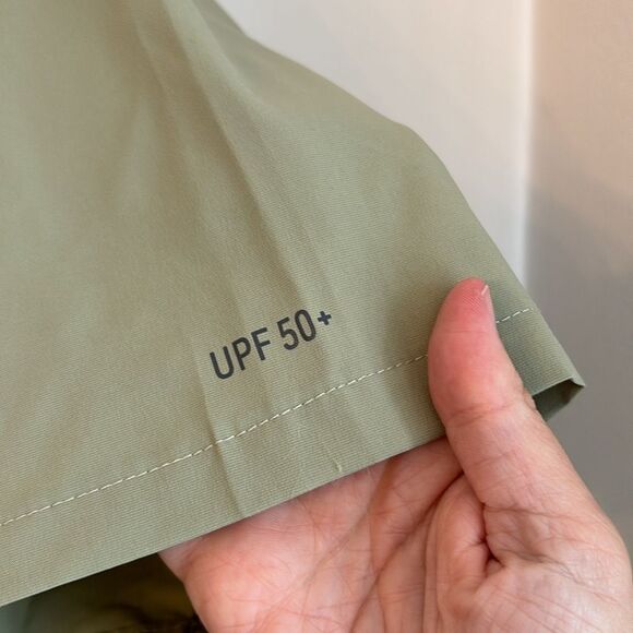 L.L. Bean Men Tropicwear Shirt Short-Sleeve UPF 50 green button down large tall - Picture 8 of 15